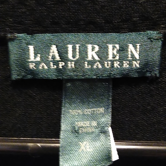 Ralph Lauren open sweater. Navy blue gold striped. Looks really smart. - Picture 2 of 2